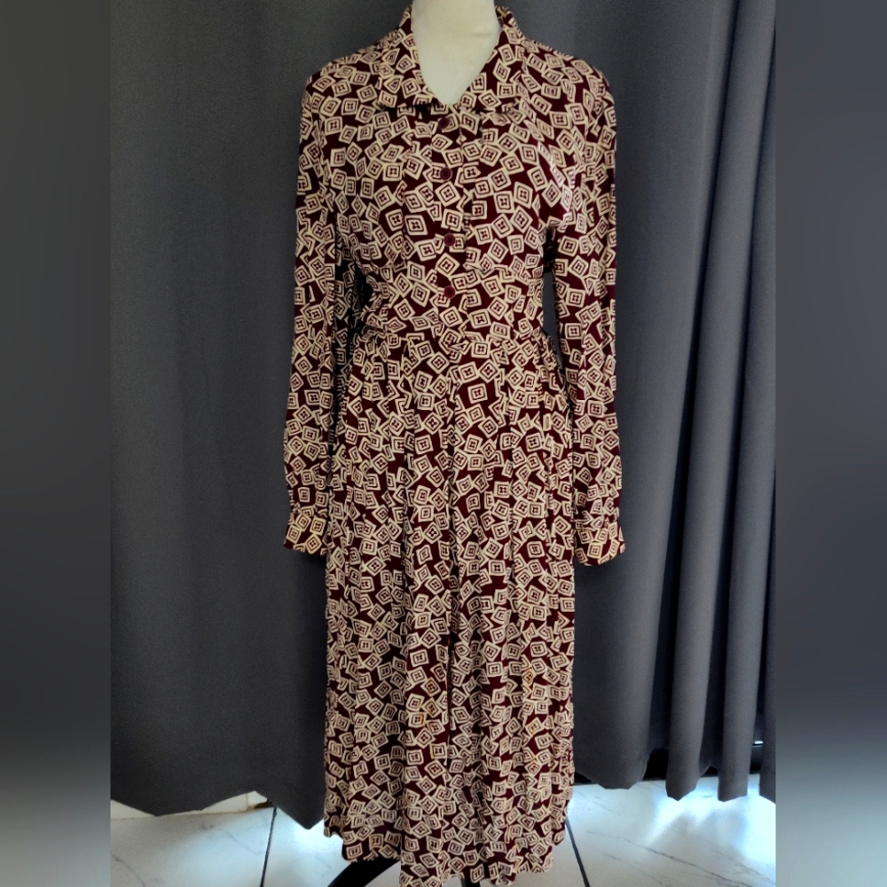 Vintage 80s/90s dress Bichon by Sara Edwards sz8